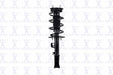 Suspension Strut and Coil Spring Assembly FCS Automotive 2333451R