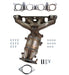 Exhaust Manifold with Integrated Catalytic Converter AP Exhaust 641629