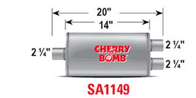 Exhaust Muffler-Universal AP Exhaust SA1149